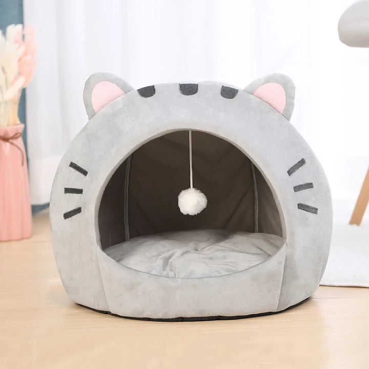 Cozy Cat Bed Cave – Soft and Warm Pet House for Cats and Small Dogs