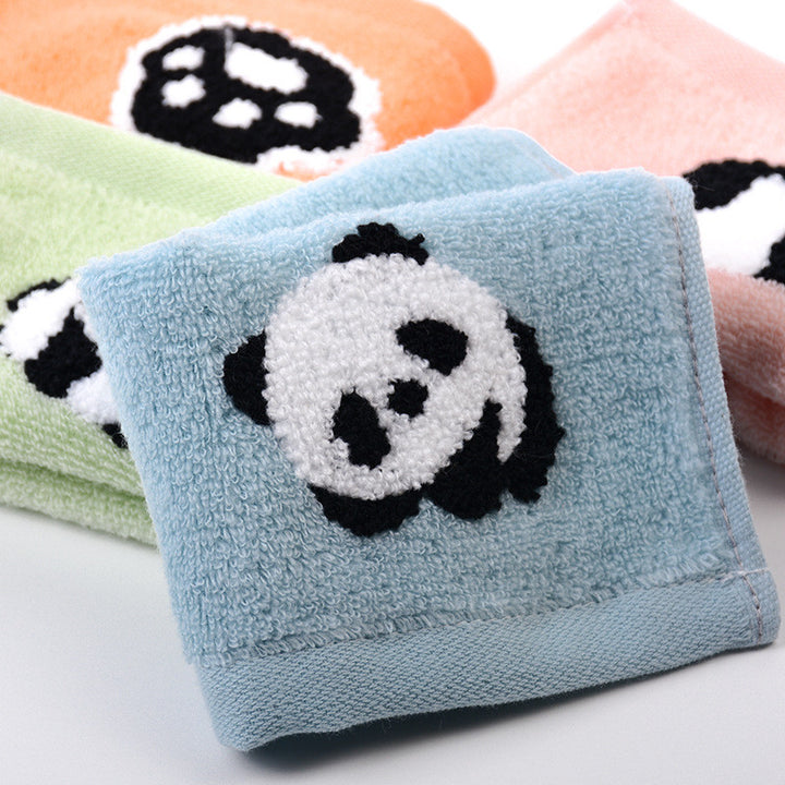 Cartoon Panda Jacquard Cotton Baby Face Towel