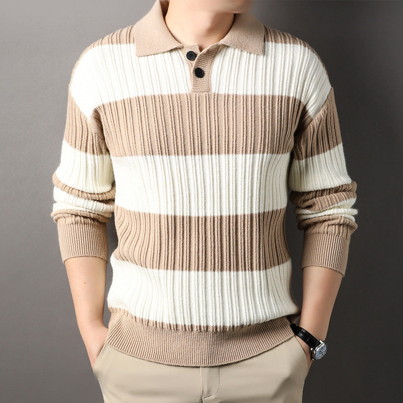 Loose Striped Fashion Casual Long Sleeve Top