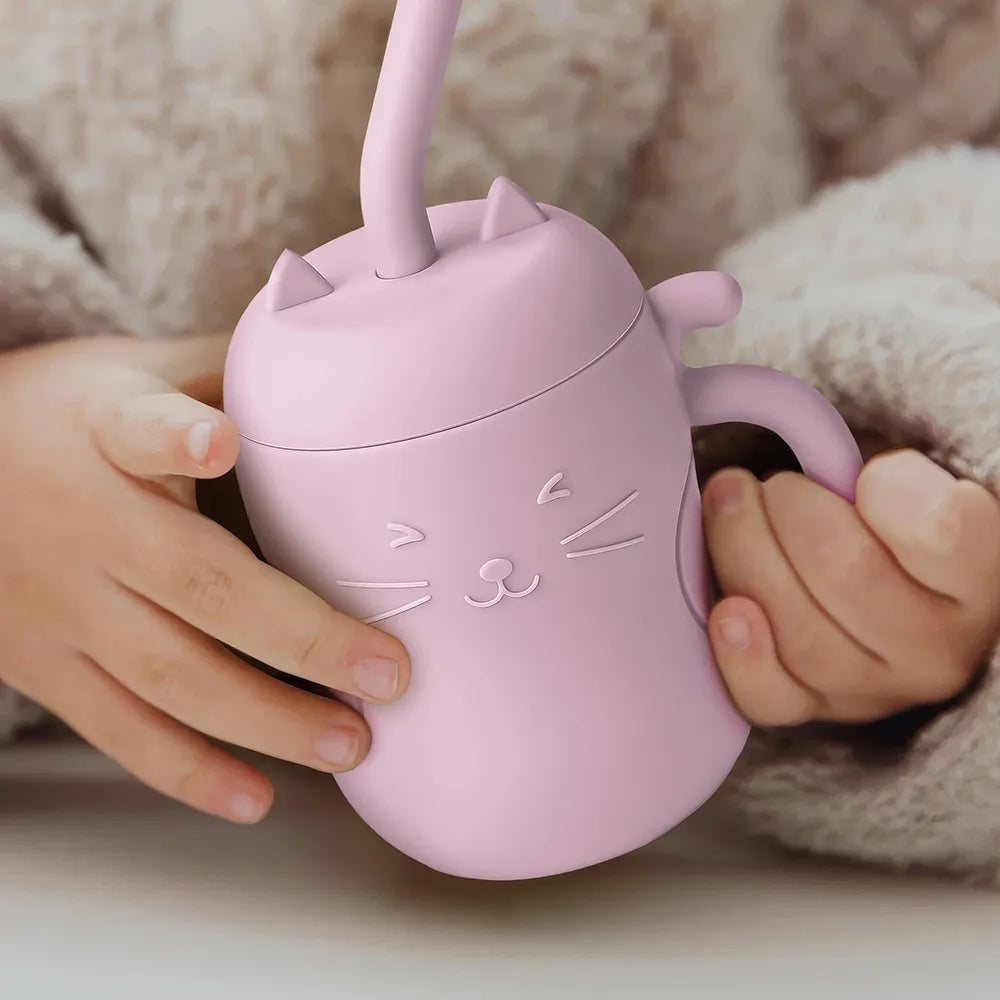 Leakproof Baby Silicone Straw Cup