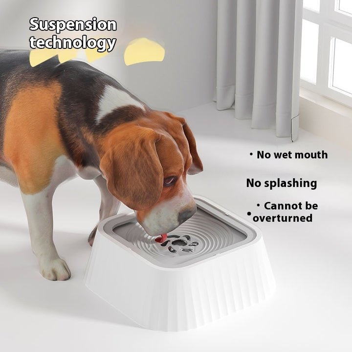 Dog Drinking Bowl Water Bowl Mouth Wet-proof Anti-tumble Floating Water Bowl