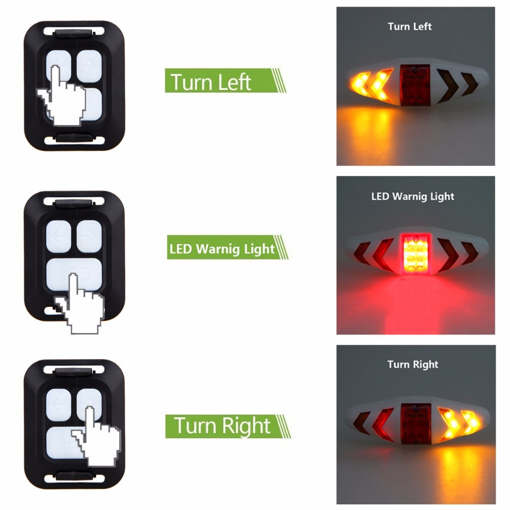 Wireless remote control bicycle taillight