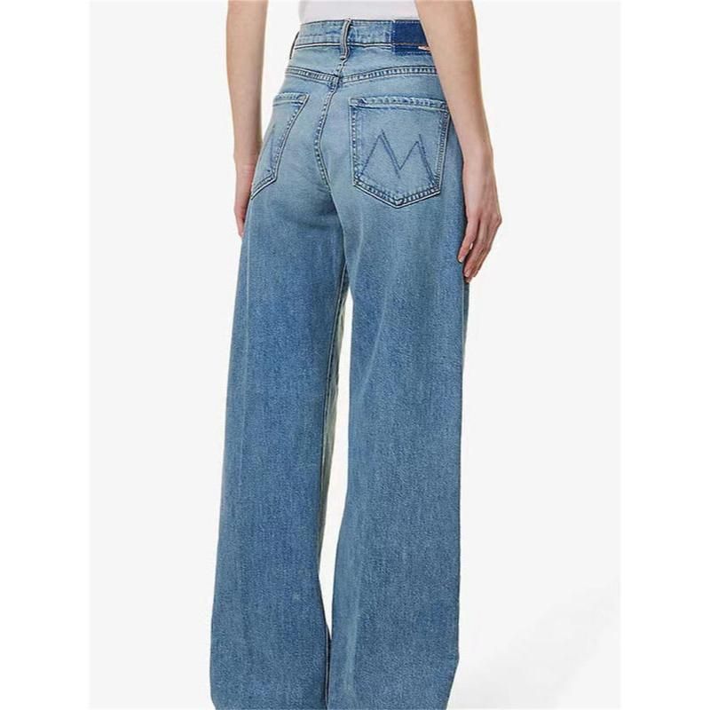 Spring-Summer Vintage Blue High-Waist Women's Jeans