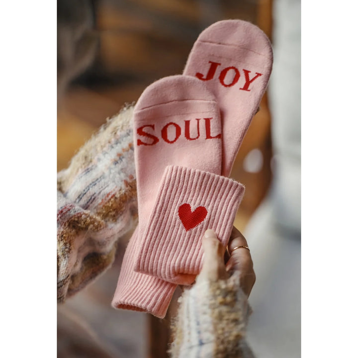 Women's Letter Love Mid Socks