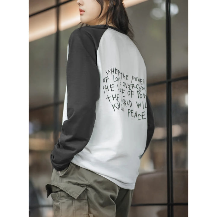 Vintage Long Sleeve Oversized Baseball T-Shirt