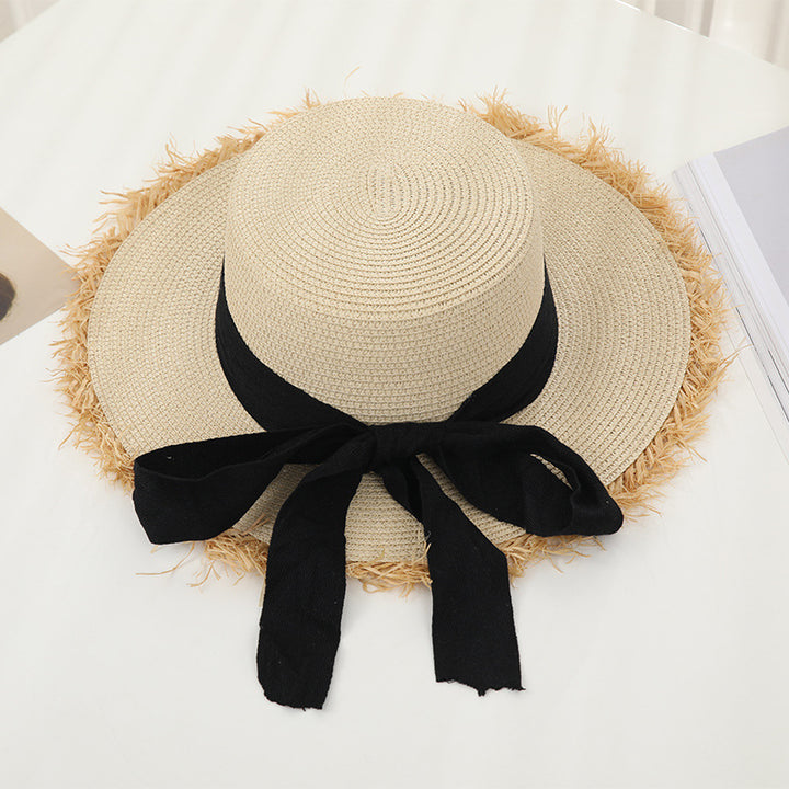 Summer Flat Bowknot Top Sun Hat