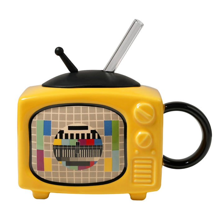 Television-Shaped Ceramic Mug