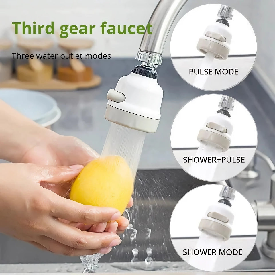 3-Mode Anti-Splash Supercharged Kitchen Faucet Sprinkler with Filter