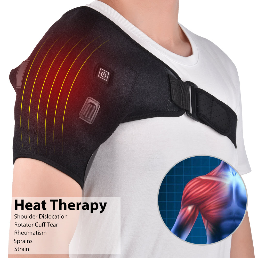 Adjustable Heated Shoulder Massage Brace