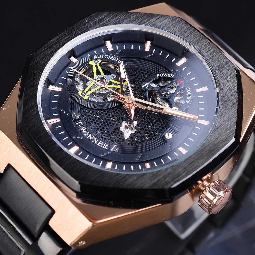 Casual Hollow Mechanical Movement Automatic Watch