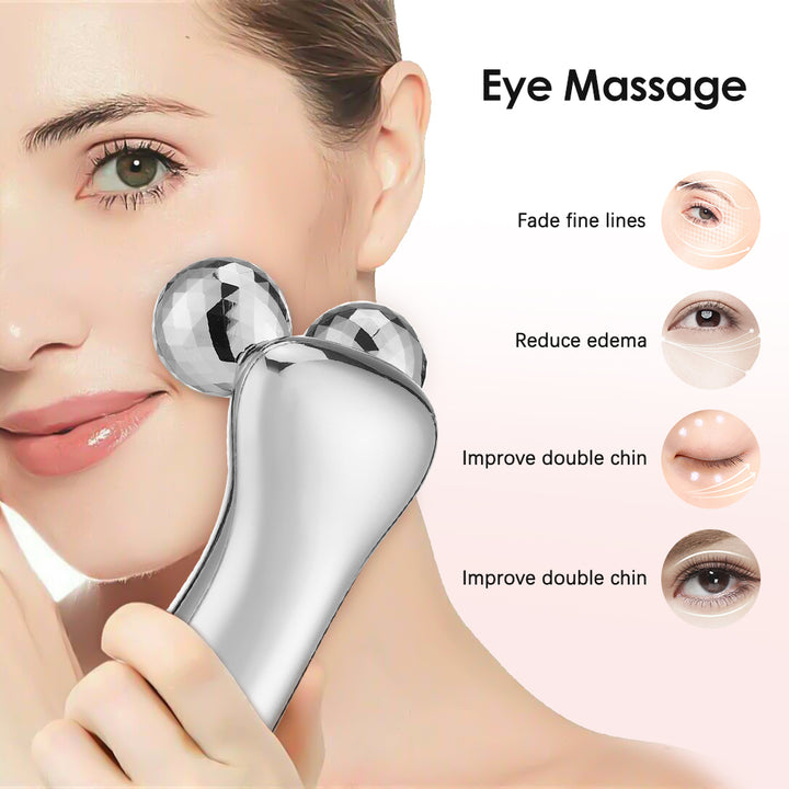 4D Roller Electric Micro-current Facial Lifting Massager