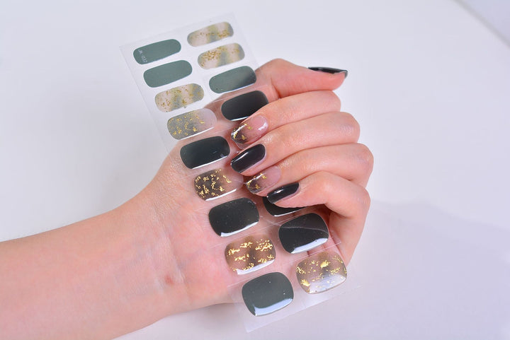 Gel Nail Stickers Bronzing 3D Nail Sticker