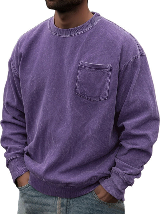 Men's Pullover Round Neck Long Sleeves Sweater