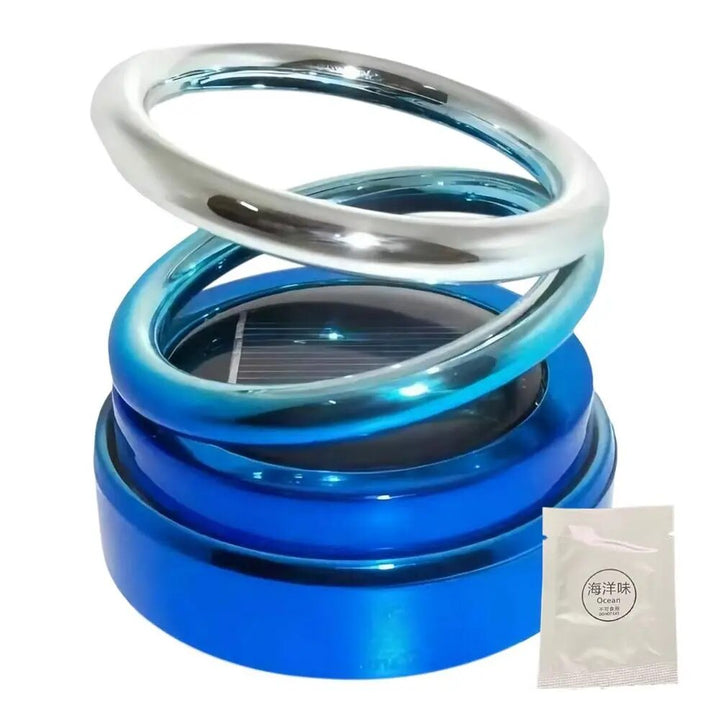 Solar Powered Car Air Freshener - Aromatherapy Diffuser with 360 Degree Rotation