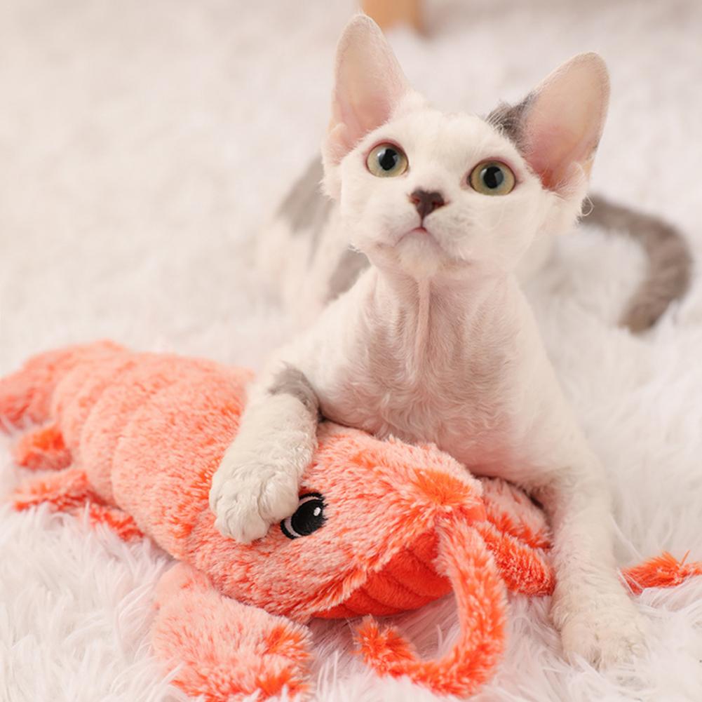 Interactive Plush Flopping Lobster Toy