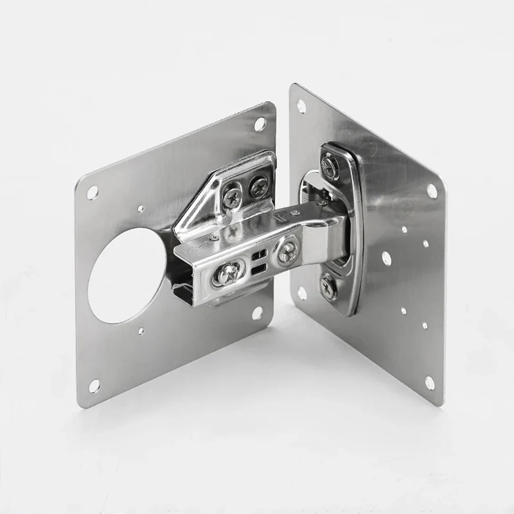 Universal Stainless Steel Hinge Repair Plate for Cabinet & Furniture