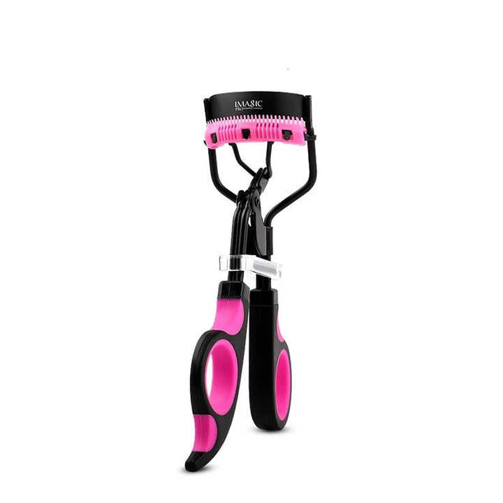 Compact Carbon Steel Eyelash Curler for Long-Lasting Curls