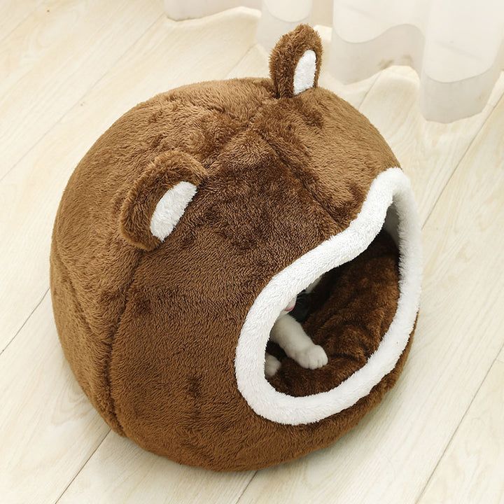 Cozy Plush Cat Bed