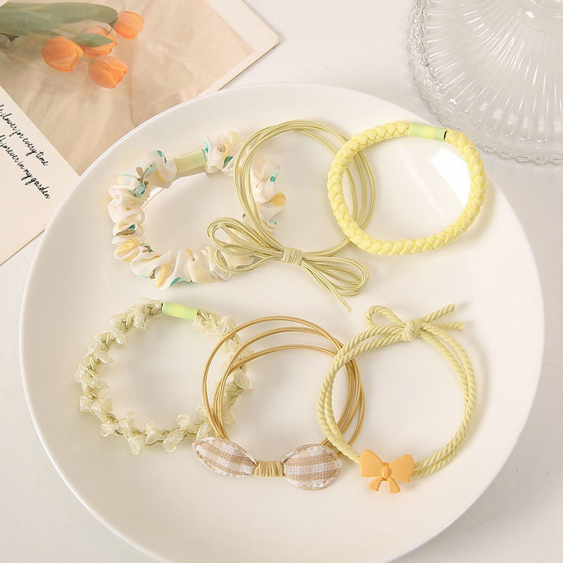 6Pcs Nylon Elastic Hair Bands for Women