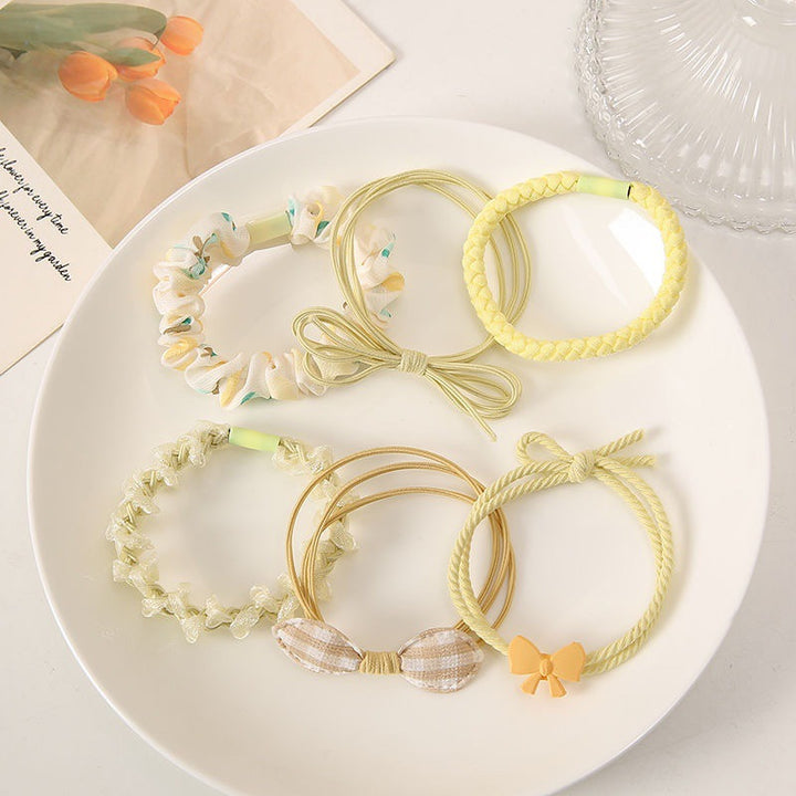 6Pcs Nylon Elastic Hair Bands for Women