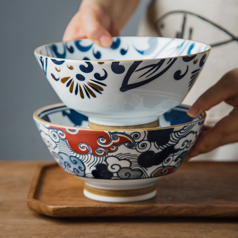 Creative Retro Ramen Hand-painted Ceramic Bowl