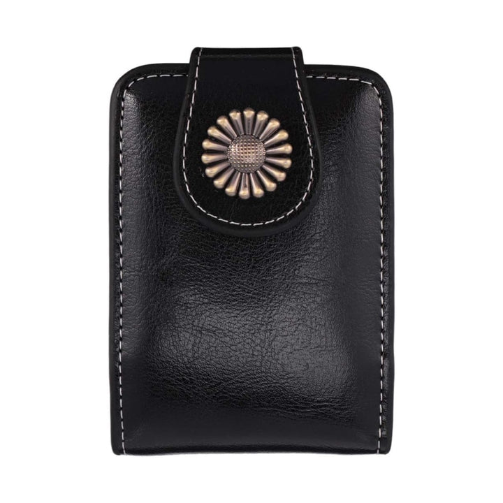 Mini Portable Leather Makeup Bag with Mirror