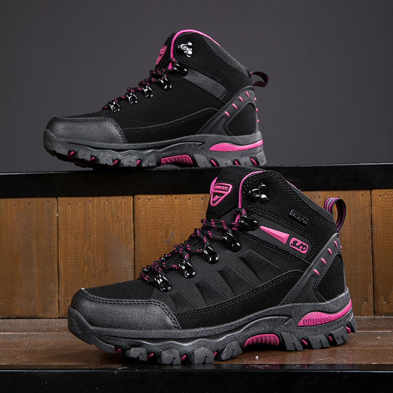 Plus Size Outdoor High-top Wear-resistant Mountaineering Women's Shoes