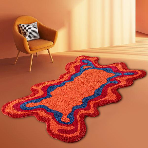 70s Retro Psychedelic Tufted Rug