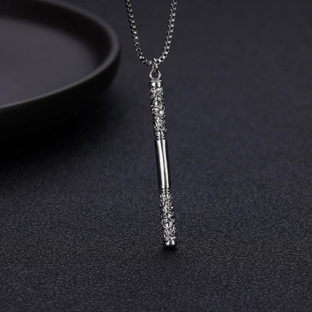 Golden Cudgel Stainless Steel Pendant Necklace