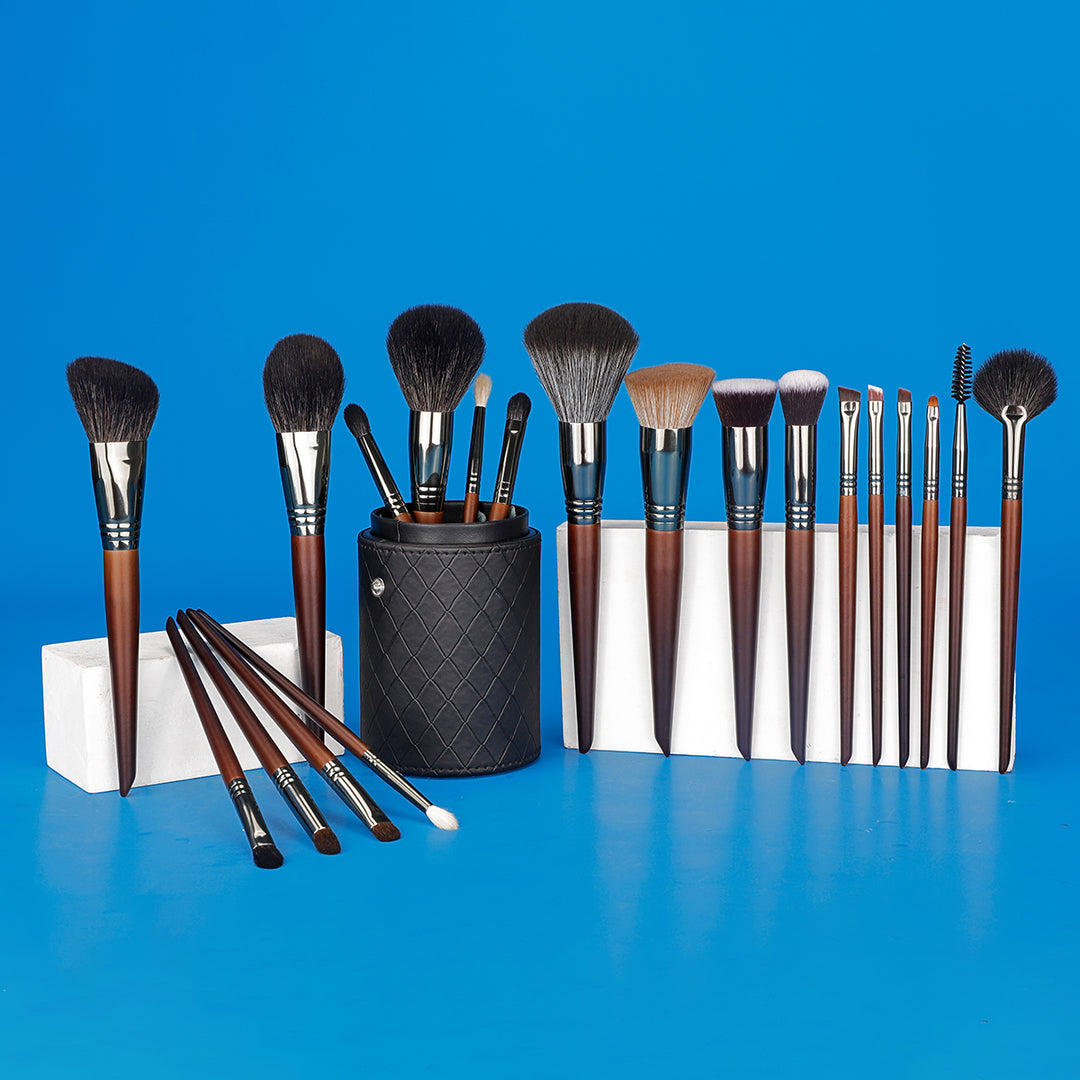 Professional 8-Piece Natural Hair Makeup Brush Set