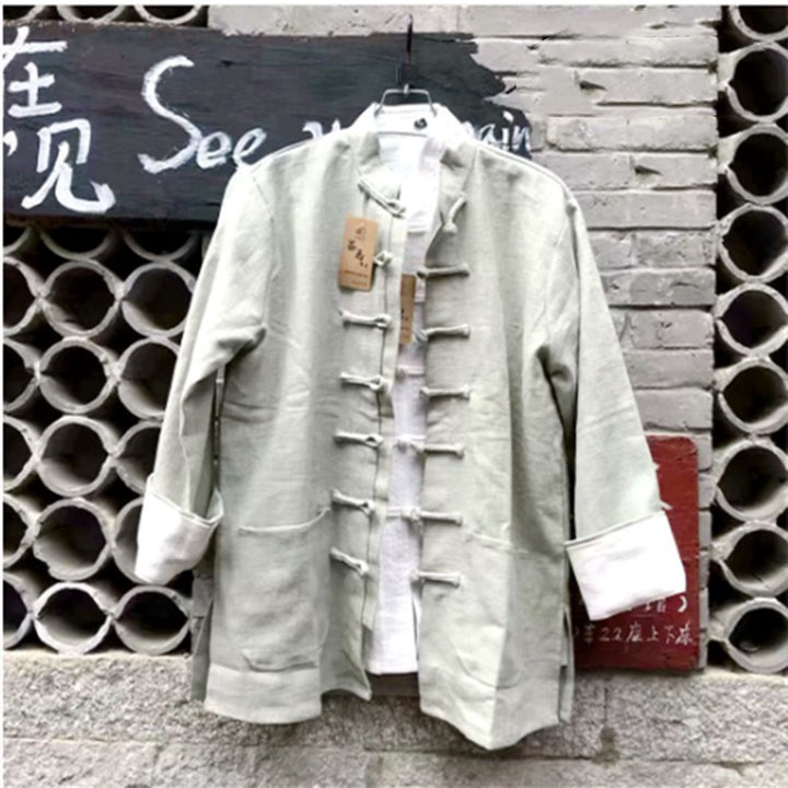 Men's Tang Suit Cotton Linen Coat Chinese Style