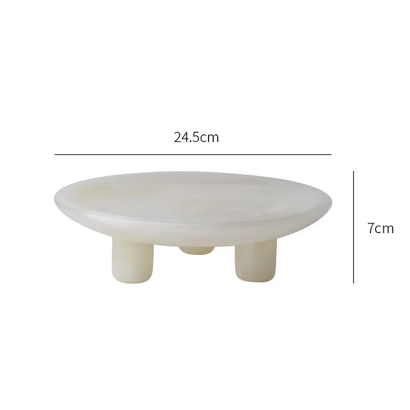 White Onyx Marble Tray