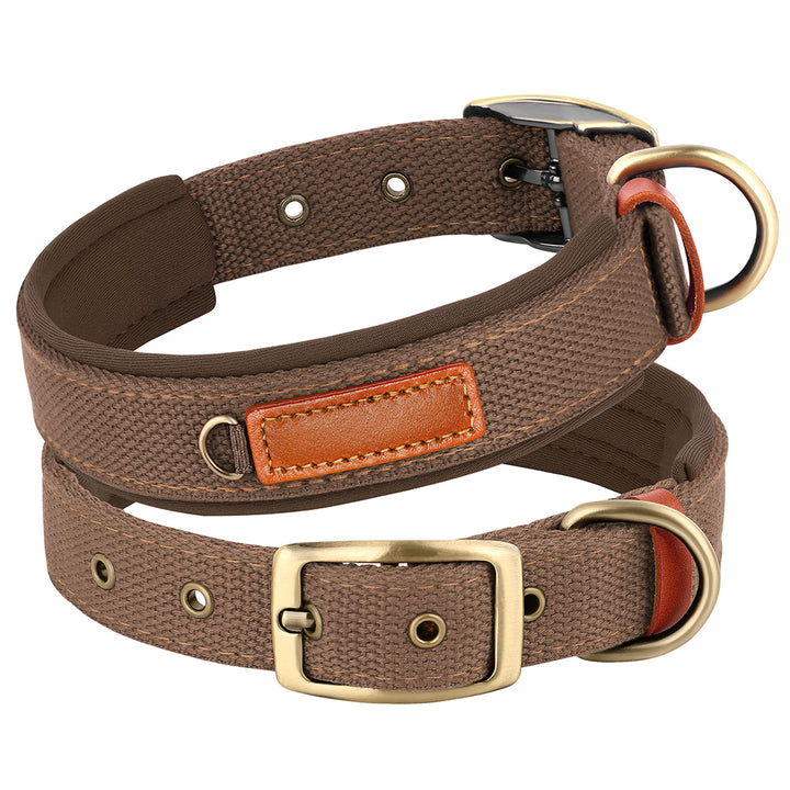 Nylon Soft Padded Adjustable Dog Collar for Small and Medium Dogs