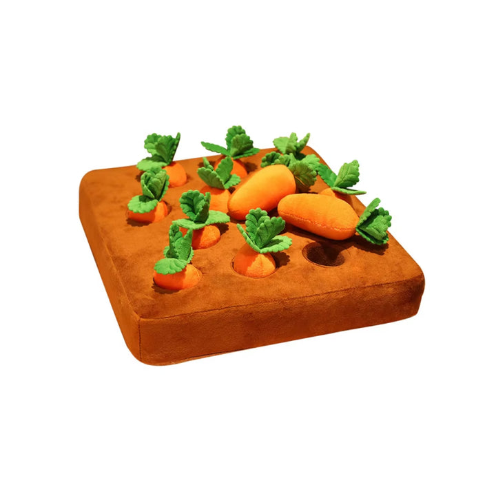 Interactive Plush Carrot Snuffle Mat Chew Toy