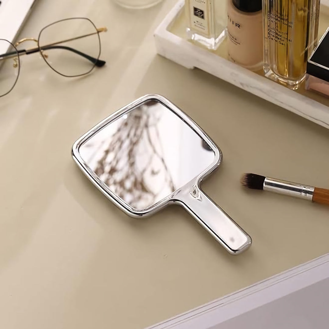 Portable Retro Style Handheld Makeup Mirror