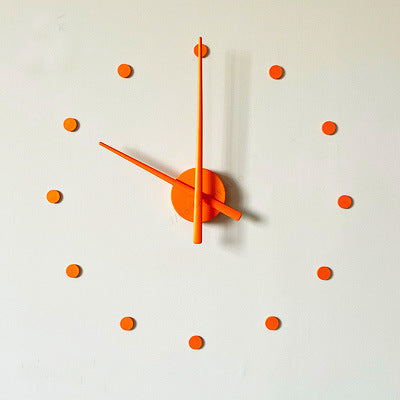 Extra Large Size Wall Clock Diy Creative Simple Clock Sticken On The Wall 12 Small Dots