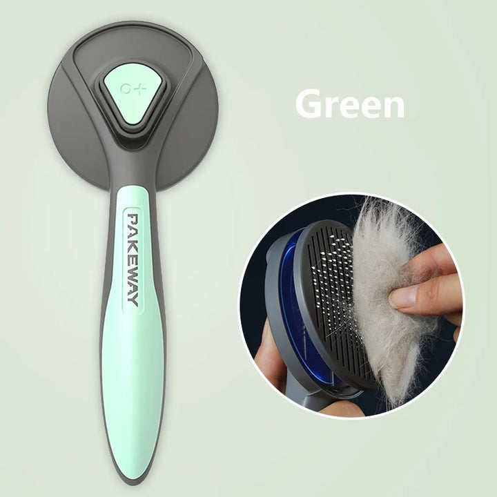 Self-Cleaning Pet Grooming Brush for Cats & Dogs