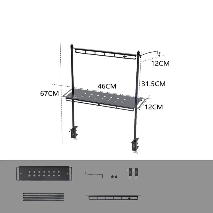 Multi-Functional Portable Camping Table Storage Rack