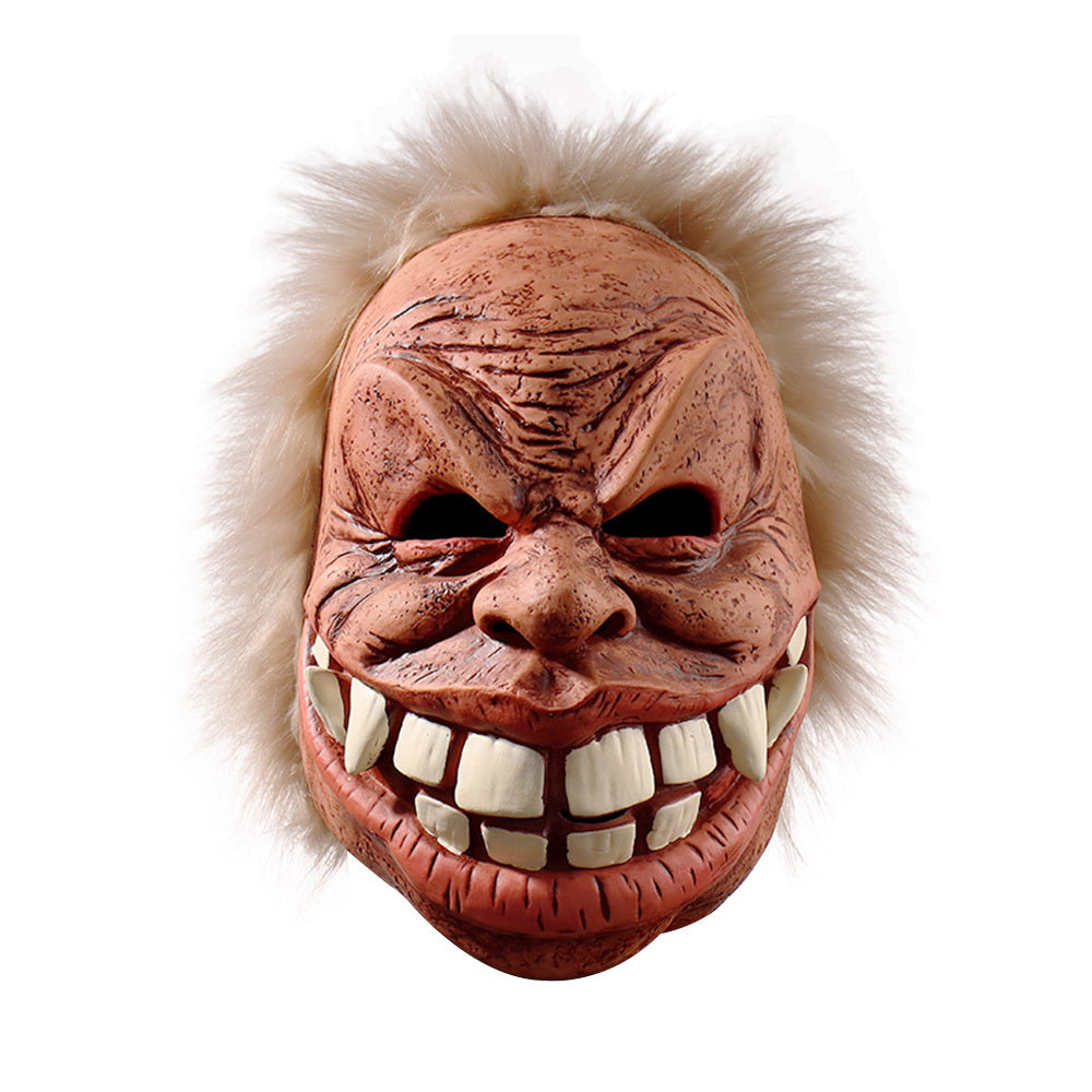 Funny Old Man Mask With Buck Teeth