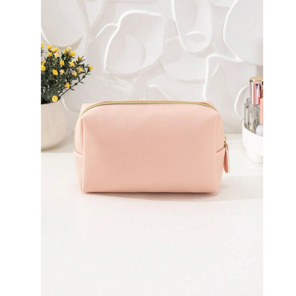 Travel-Ready Waterproof PU Leather Cosmetic Bag