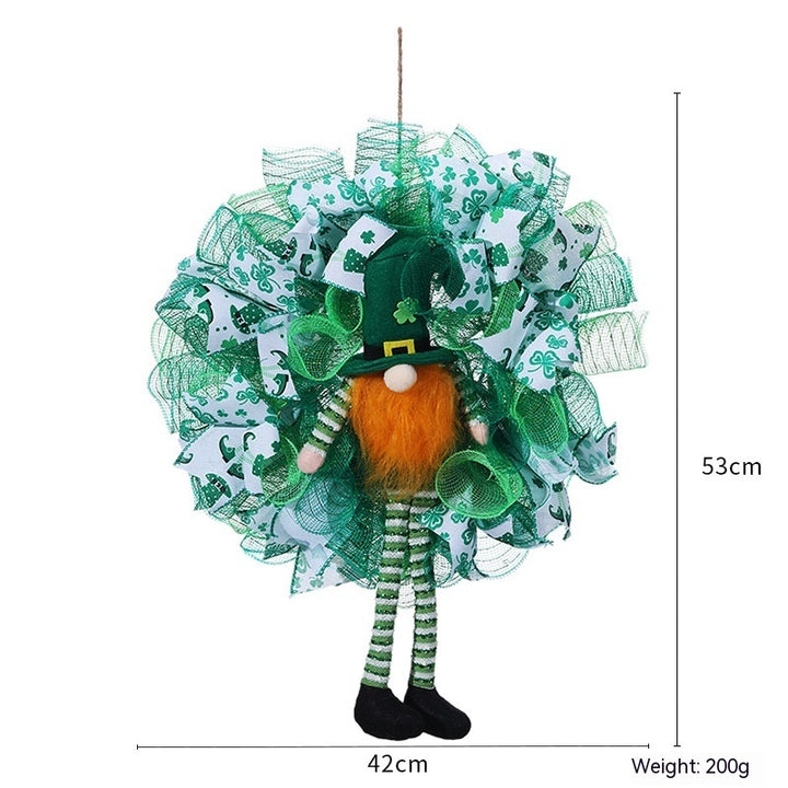 St Patrick Doll Garland Home Decoration Irish Festival Courtyard Decoration Door Hanging