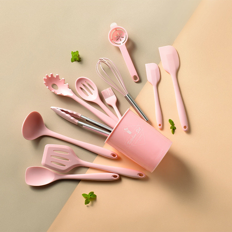 Silicone Non-Stick Kitchen Utensils Set