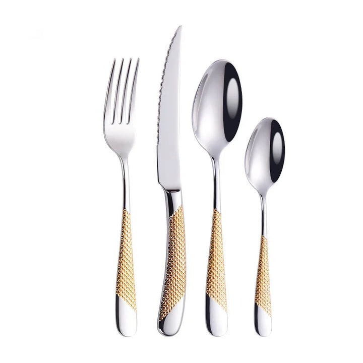 Fashion Golden Dinnerware Set