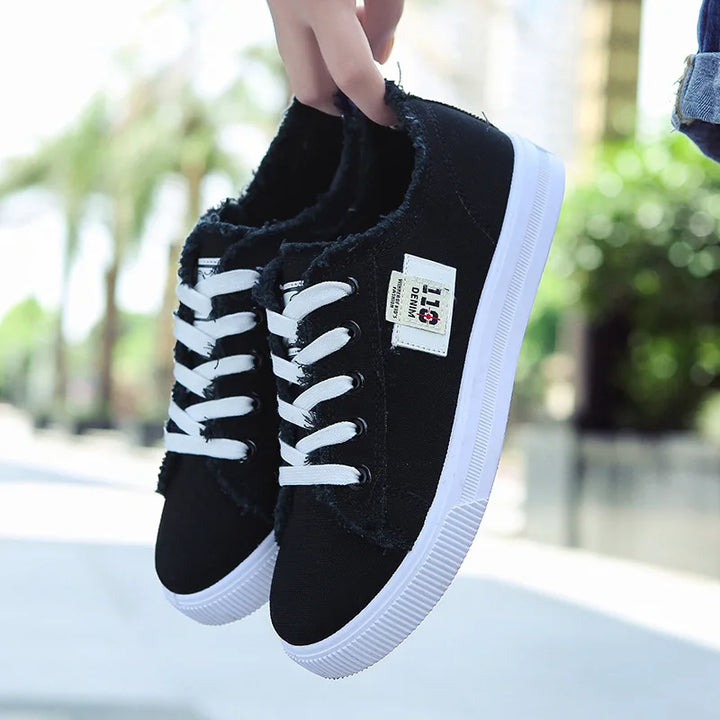 Summer Canvas Flat Sneakers for Women