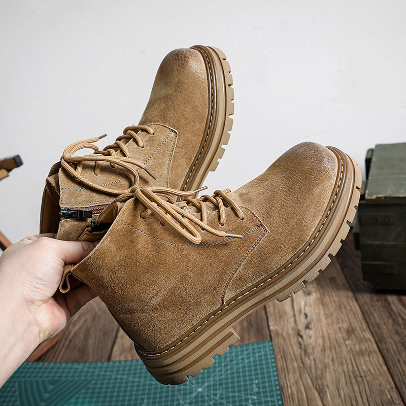 Men's Vintage Leather Ankle Boots