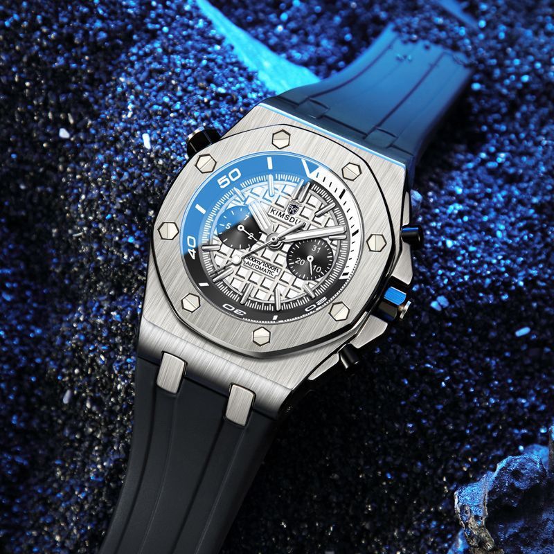 Watch Men's Fashion Silicone Waterproof Automatic Mechanical Watch Sports