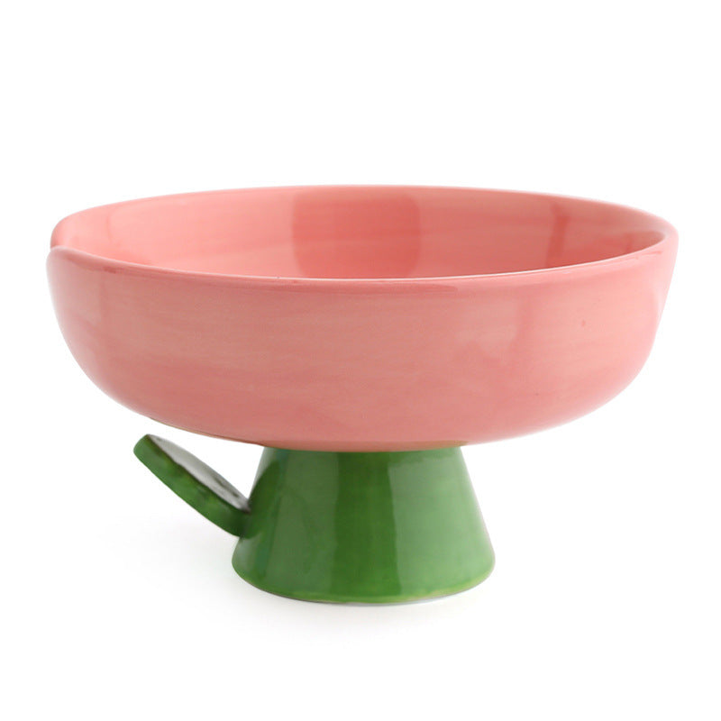 Elevated Ceramic Cat Bowl