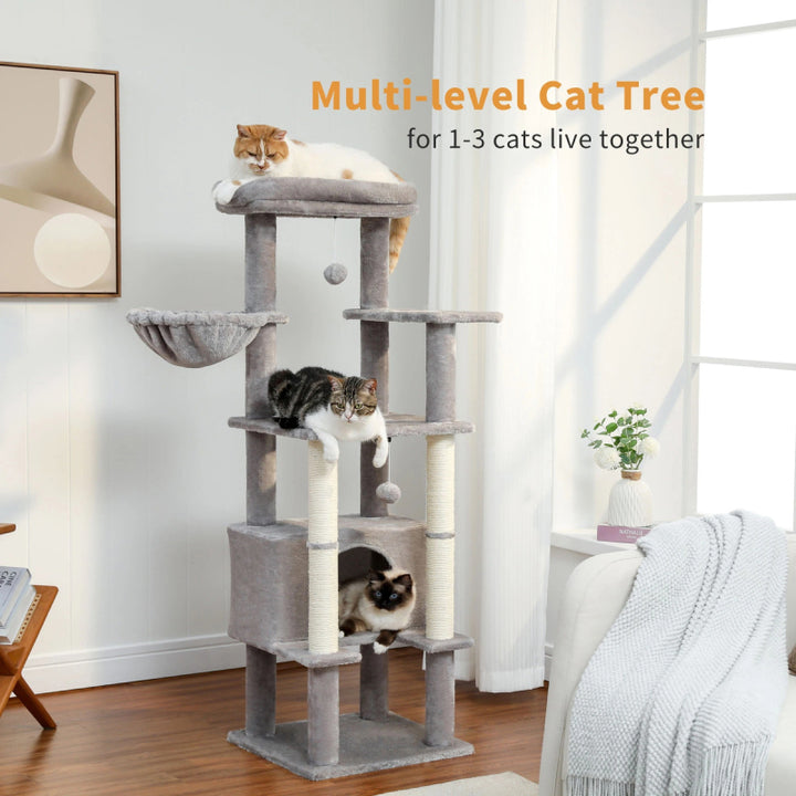 Multi-Level Cat Tree with Condo and Scratching Posts