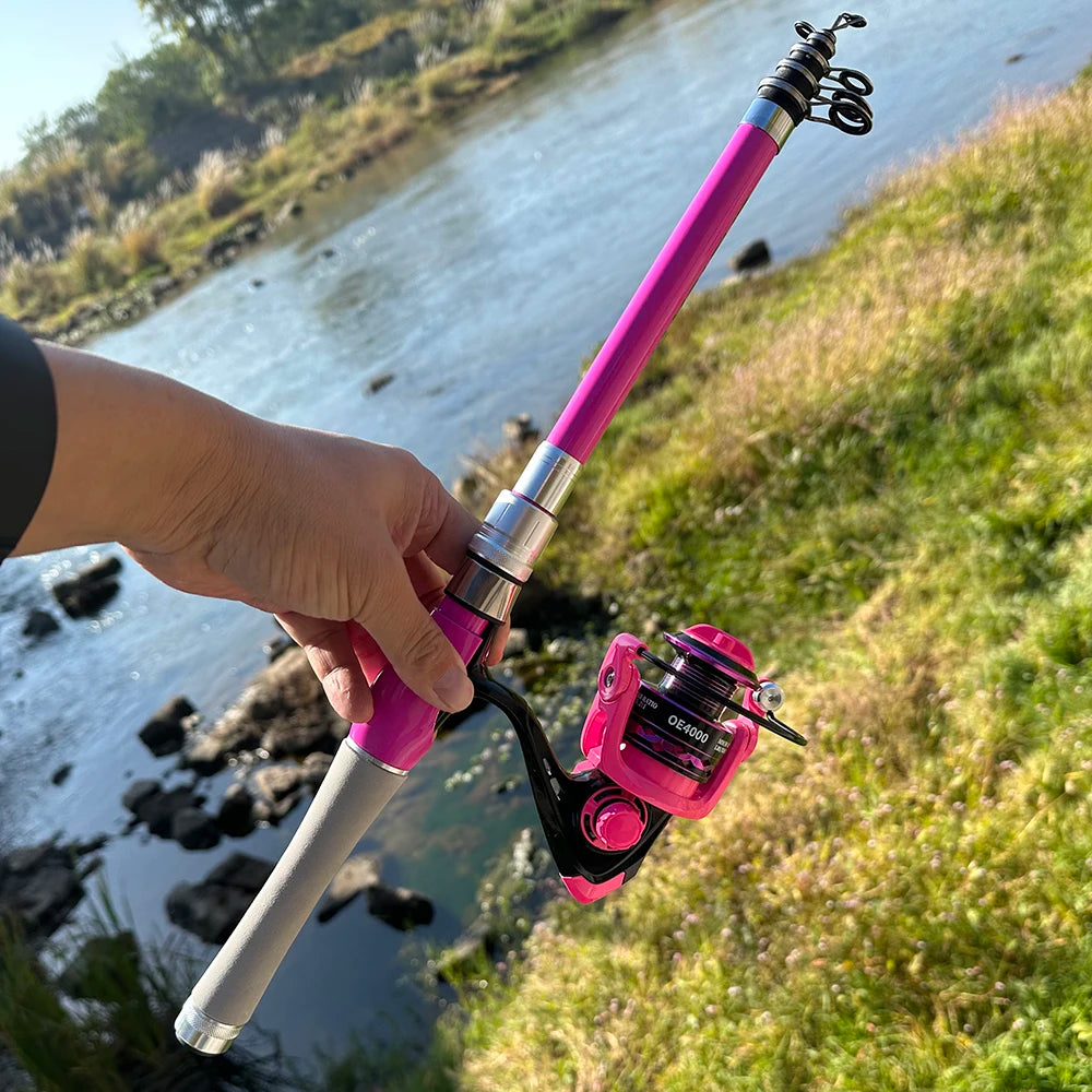 Telescopic Fishing Rod and Reel Combo