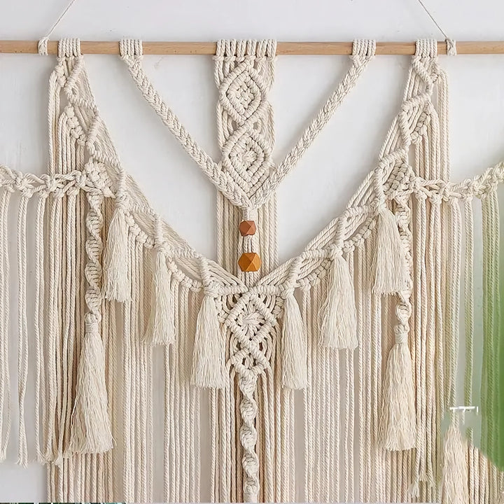 Large Macrame Wall Hanging Tapestry with Tassels